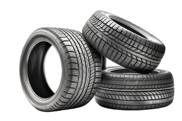 automobile tire isolated with background removed, business concept, generative ai