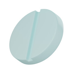 Medical Pill 3D Icon for Healthcare and Medical Projects. 3D render