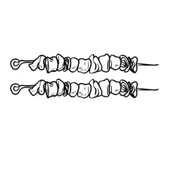 grill barbecue hand drawn