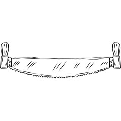 saw handdrawn