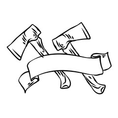 axe logos handdrawn