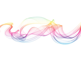 smoke abstract line Isolated on white background