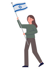 israel peace persons demostration