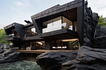 Modern luxury home build from black rock 