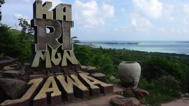 Karimun Jawa, Indonesia. July 20th 2020 : Karimun Jawa Landmark in sunny day video