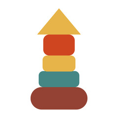 castle block toys illustration