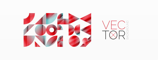 Assorted geometric shapes unite in a minimalistic abstract backdrop, offering a versatile canvas for contemporary design for digital designs, presentations, website banners, social media posts