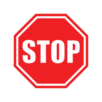 stop sign vector logo template