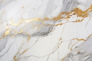 Marble stone texture with gold and gray veins