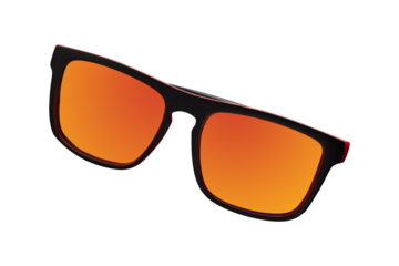 Modern sunglasses on transparent background. PNG format