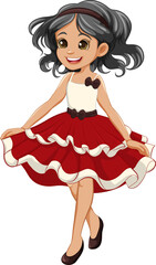 Party Princess Dress Cartoon Character for Girls
