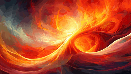 Dynamic energy in an abstract background with a gradient from fiery red to bold orange, creating a vibrant and lively visual experience.