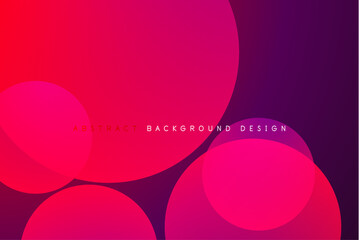 Obraz premium Abstract tech circles vector background, technology digital bubbles