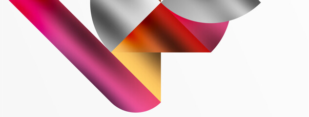 Artistic arrangement of triangles, lines, and circular elements in a mesmerizing geometric mosaic pattern, offering a visually dynamic and captivating composition