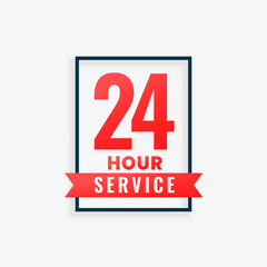 24 hour and a week open service background for communication