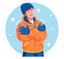 Man Wearing Winter Clothes Posing with Arms Crossed