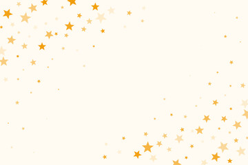 decorative small golden stars with empty space