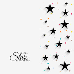 elegant and simple twinkle stars background design