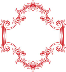 Classic ornament frame. vector illustration