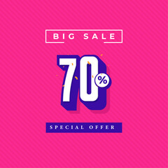 Sale promotional banner with discount label.