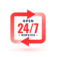 always open 24 hour help assistance template for communication