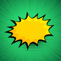 cartoon speech bubble blast vintage background design