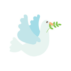 dove with olive branch