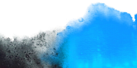 watercolor painting template wave abstract black and blue hand drawn texture. png background. asian japan style.	