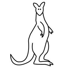 kangaroo line icon © metdi