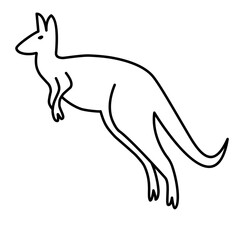 kangaroo line icon