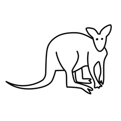 kangaroo line icon