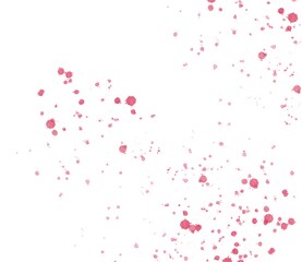 Splashes of paint in Pink shades