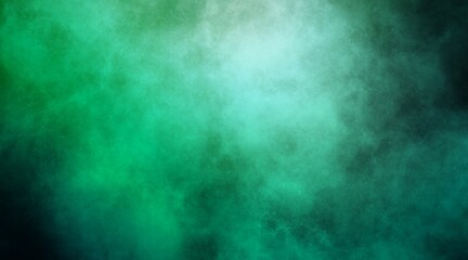 Fototapeta na wymiar 緑の汚れた質感の背景/グラフィック/デザイン/サムネイル/素材/コンクリート壁面/模様/煙