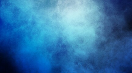 Fototapeta na wymiar 青い汚れた質感の背景/グラフィック/デザイン/サムネイル/素材/コンクリート壁面/模様/煙