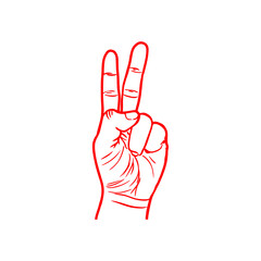 Sign hand / finger sign 