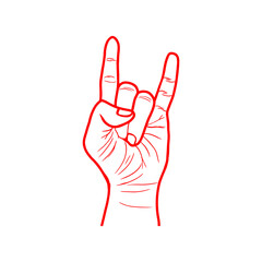 Sign hand / finger sign 