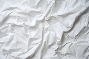 Abstract Background of Clean White Paper with Slightly Wrinkles.