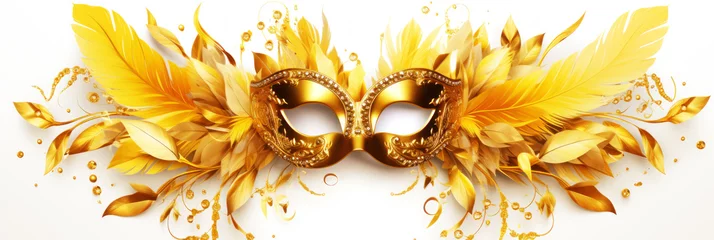 Poster Mardi gras festive carnaval mask © Slepitssskaya