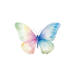 Obraz premium watercolor butterfly cliparts, isolated