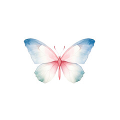 Fototapeta na wymiar watercolor butterfly cliparts, isolated