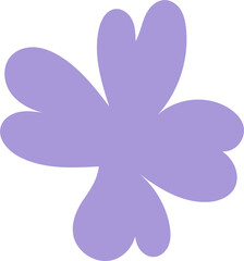 Set of abstract decorative shapes, fastel colors.