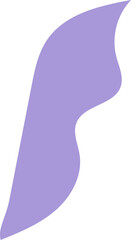 Set of abstract decorative shapes, fastel colors.