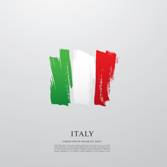 Flag of Italy vector illustration