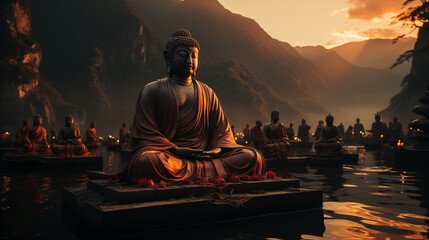 buddha statue in the valley