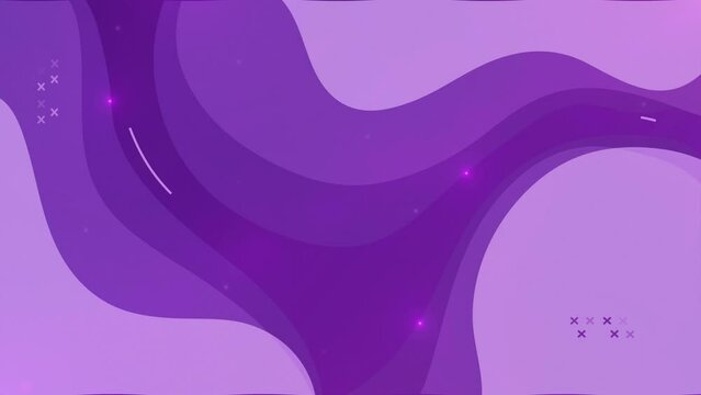 Abstract shiny purple gradient paper wave background seamless loop animation ad poster background 4k.