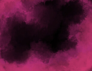 Fototapeta na wymiar 抽象的なピンク色の霧煙のテクスチャ背景素材/背景色黒