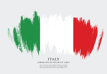 Flag of Italy vector illustration