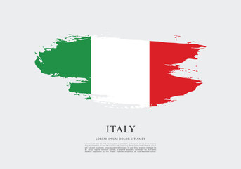 Flag of Italy vector illustration