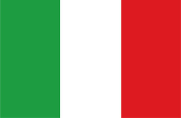 Flag of Italy vector illustration
