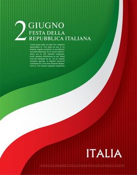 Flag of Italy vector illustration